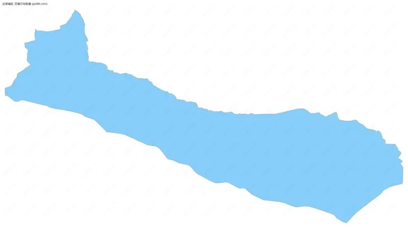 艾维尔沟街道边界地图