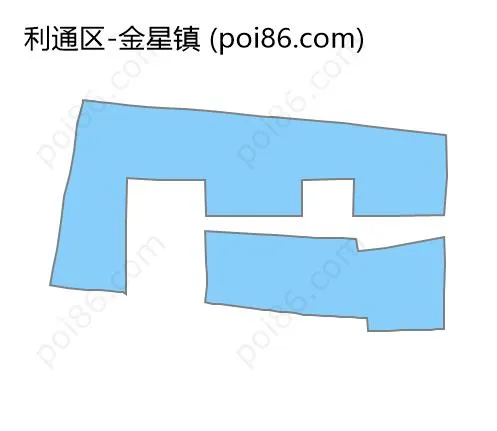 金星镇边界地图