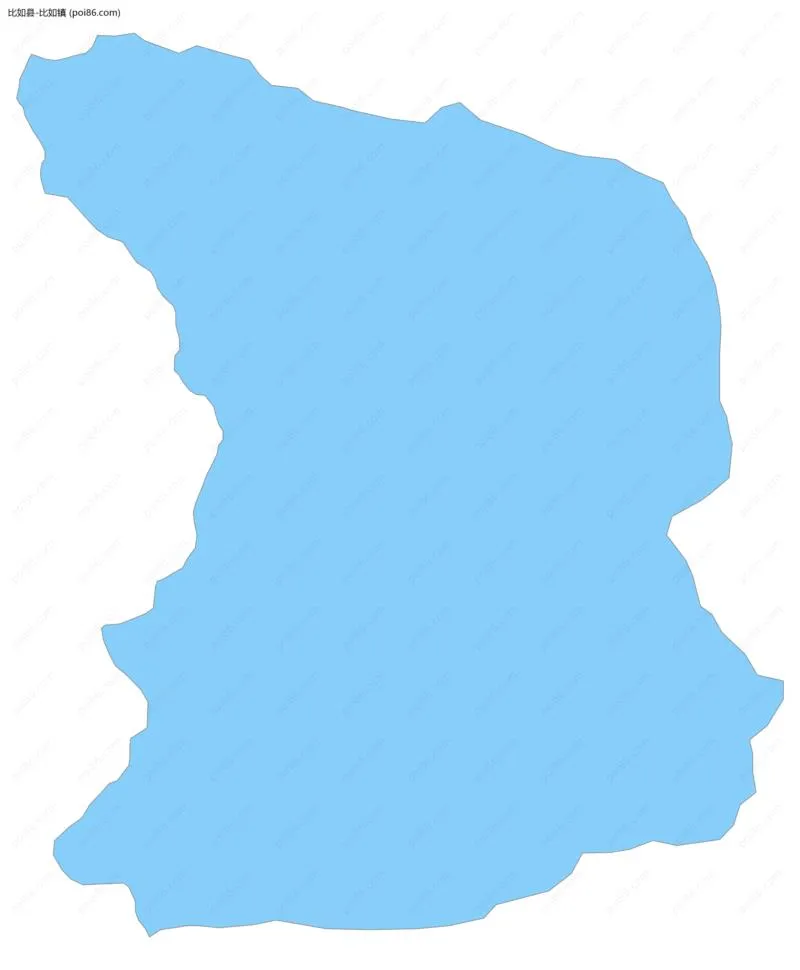 比如镇边界地图