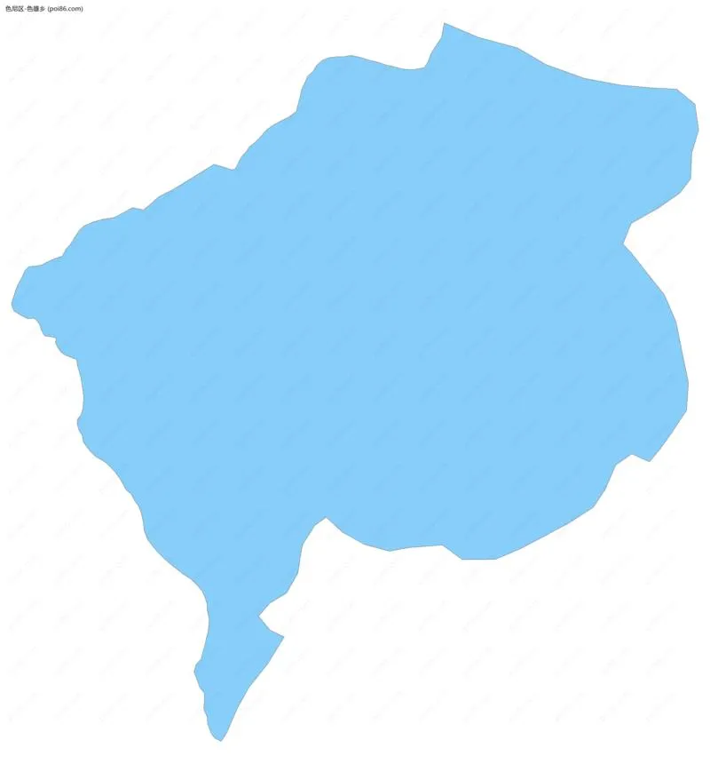 色雄乡边界地图