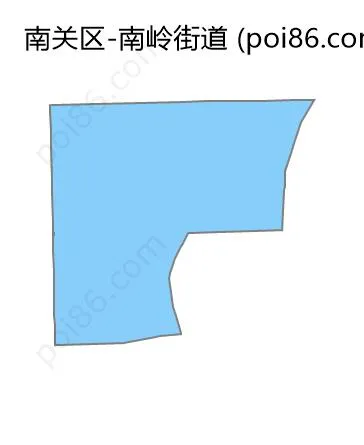 南岭街道边界地图
