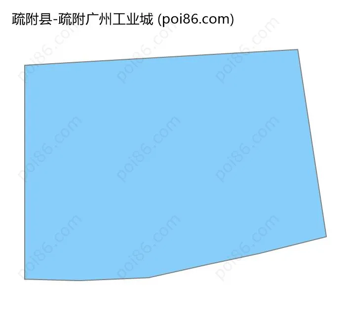 疏附广州工业城边界地图