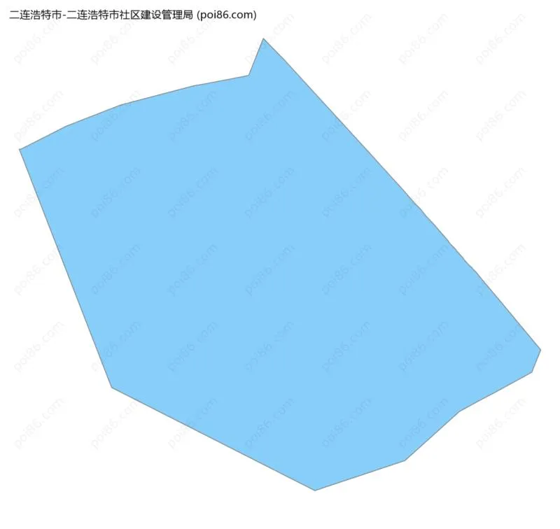 二连浩特市社区建设管理局边界地图