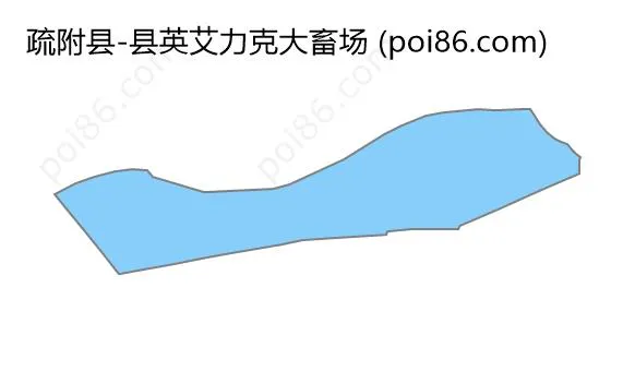 县英艾力克大畜场边界地图