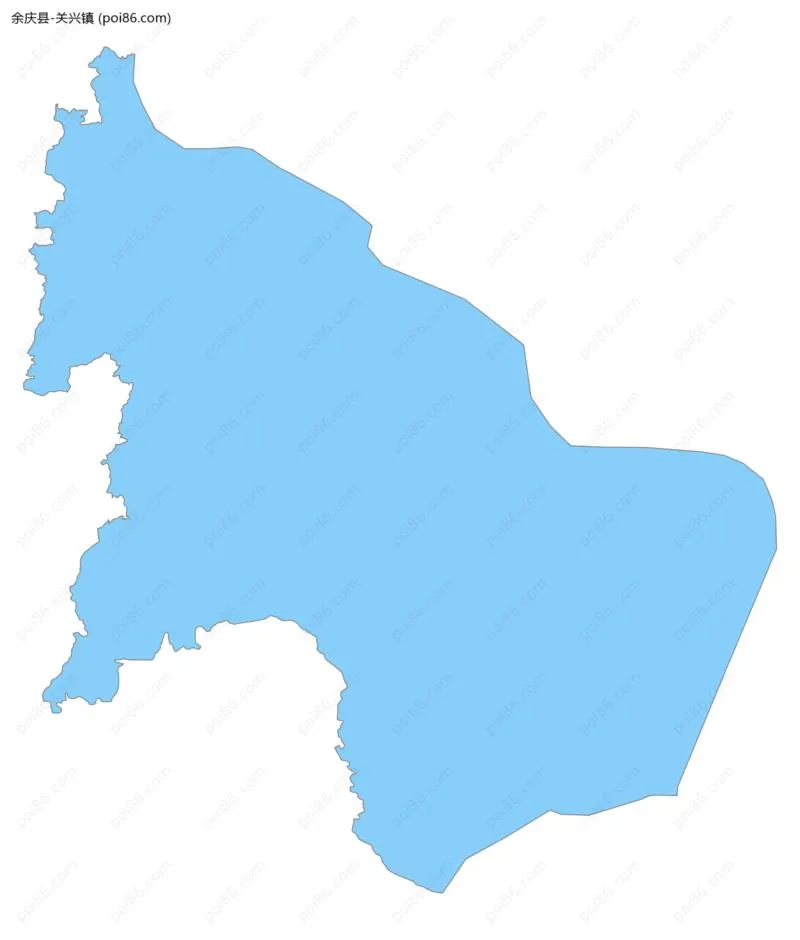 关兴镇边界地图