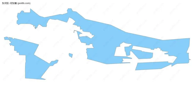 河东镇边界地图