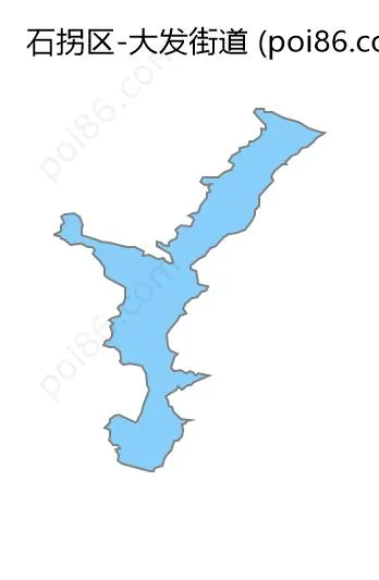 大发街道边界地图