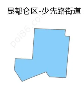 少先路街道边界地图