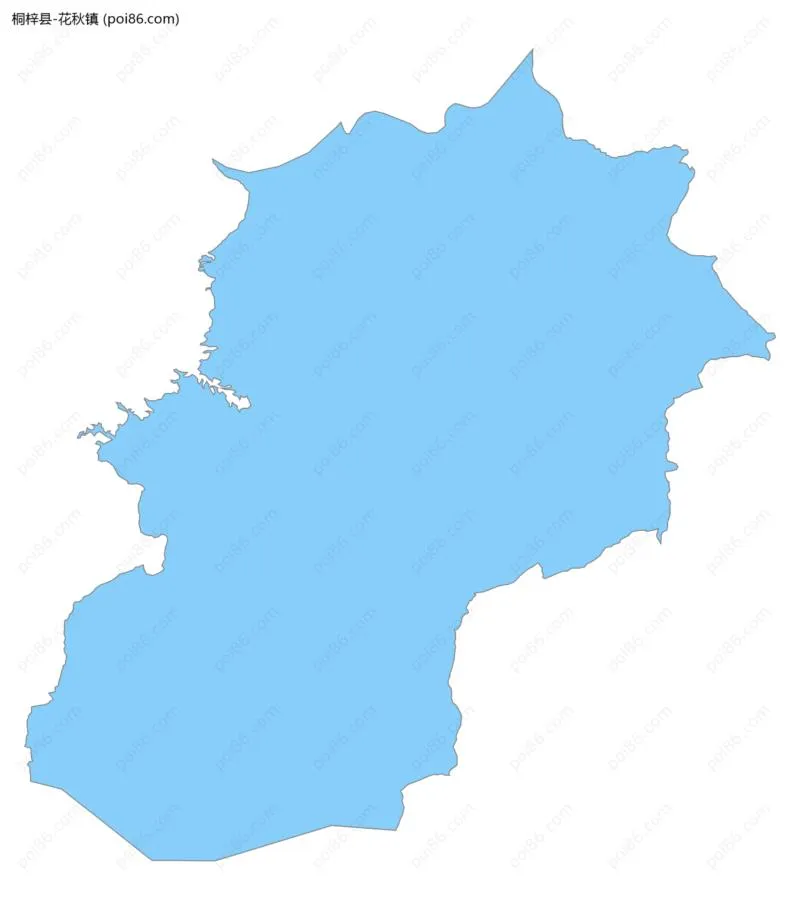 花秋镇边界地图