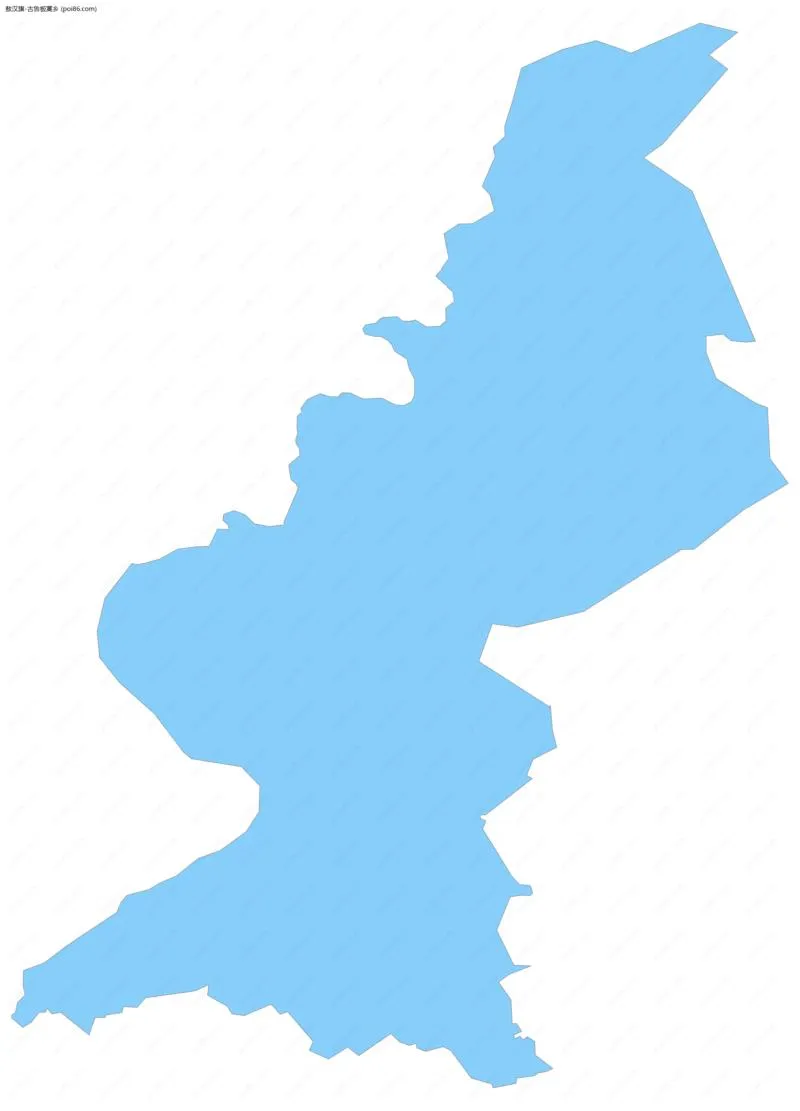 古鲁板蒿乡边界地图