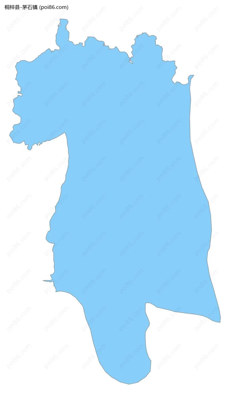 茅石镇边界地图