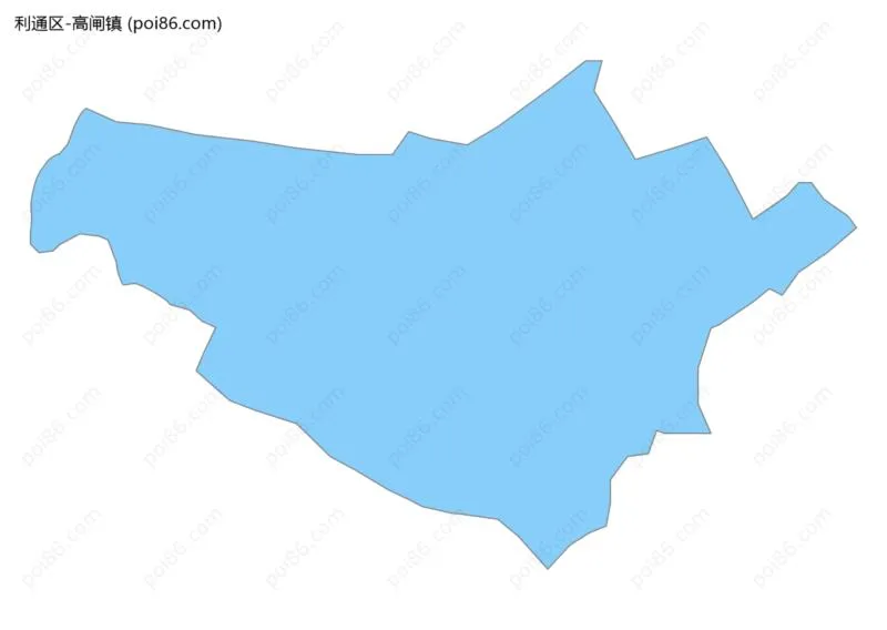 高闸镇边界地图