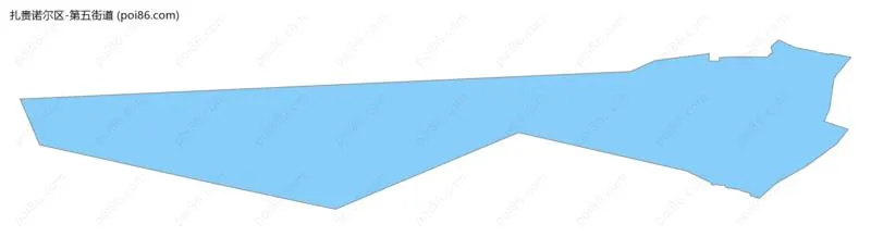 第五街道边界地图