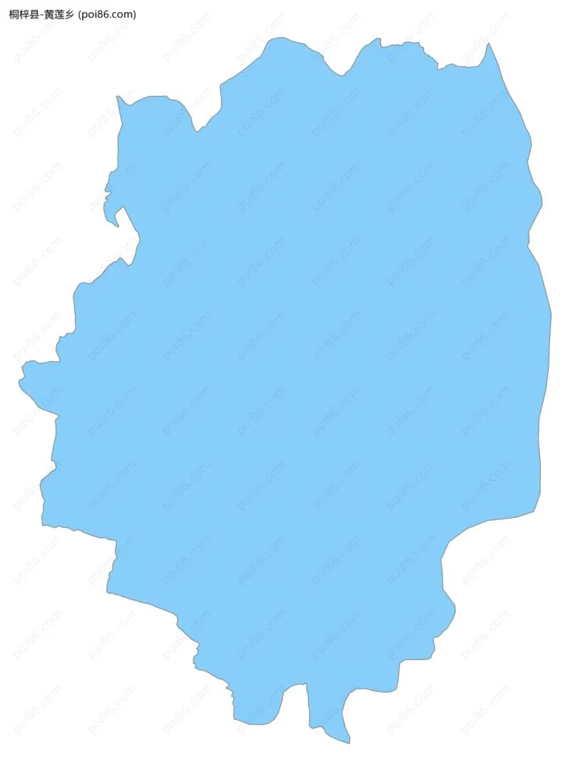 黄莲乡边界地图