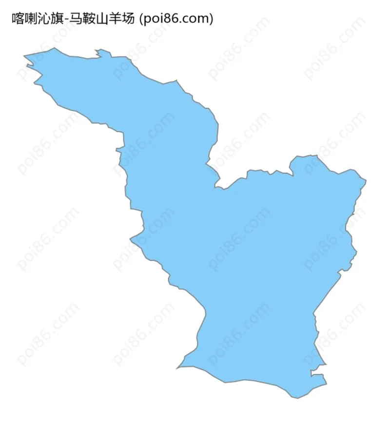 马鞍山羊场边界地图