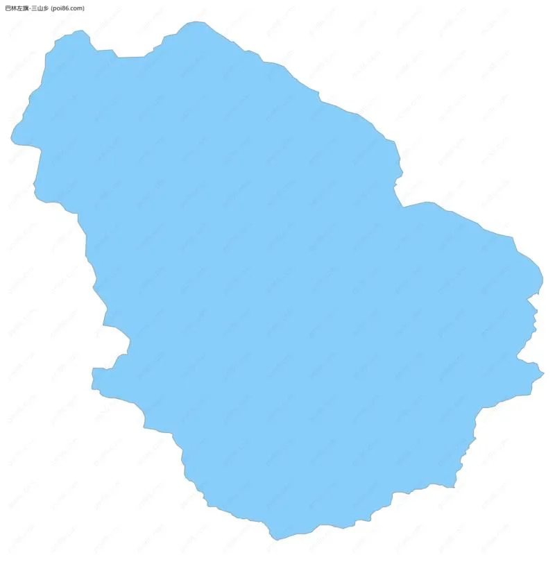 三山乡边界地图