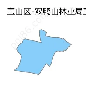 双鸭山林业局宝山经营所边界地图