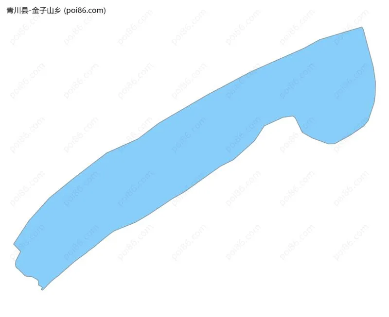 金子山乡边界地图