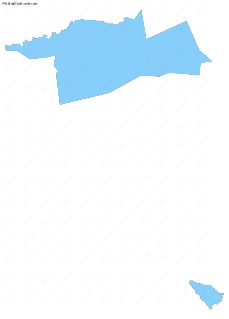 清河牧场边界地图