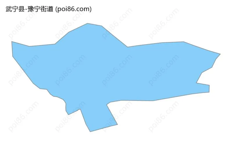 豫宁街道边界地图