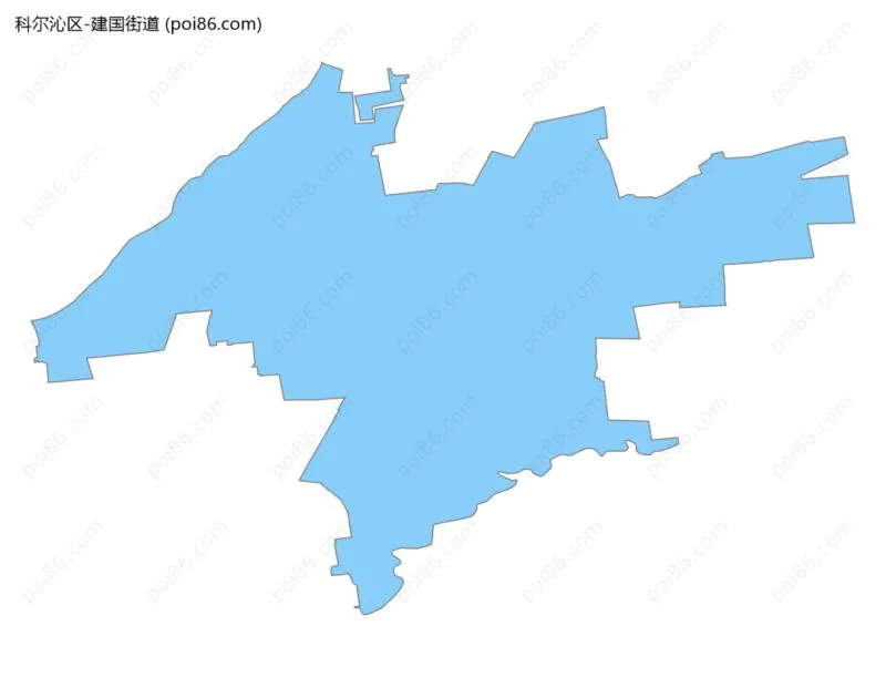 建国街道边界地图