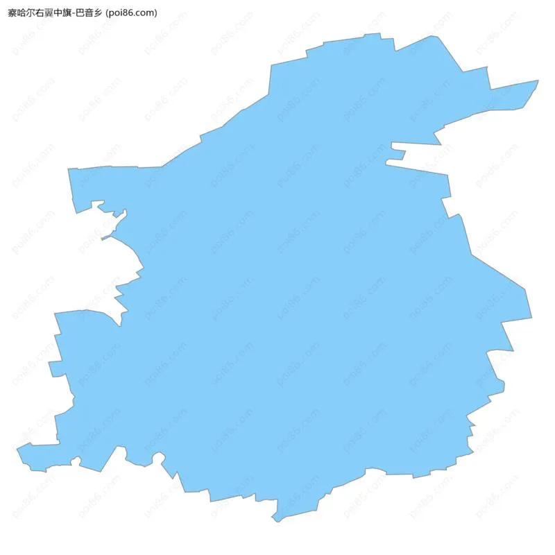 巴音乡边界地图