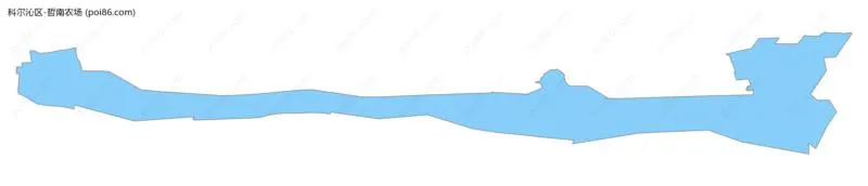 哲南农场边界地图