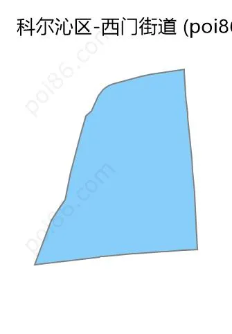 西门街道边界地图