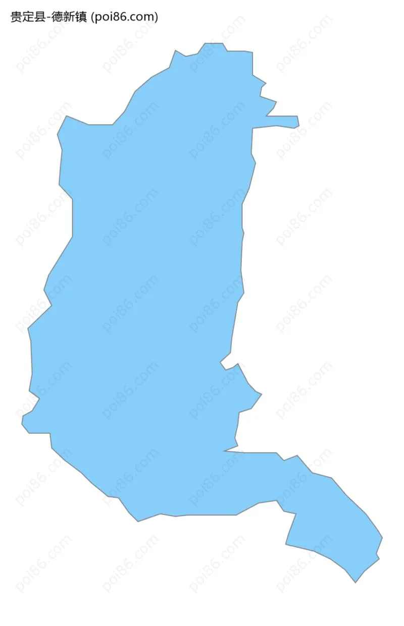 德新镇边界地图