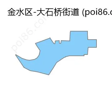 大石桥街道边界地图