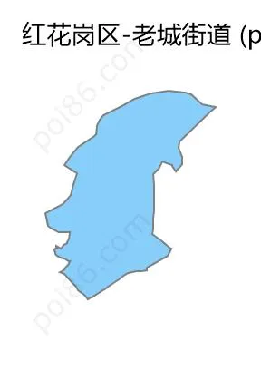 老城街道边界地图