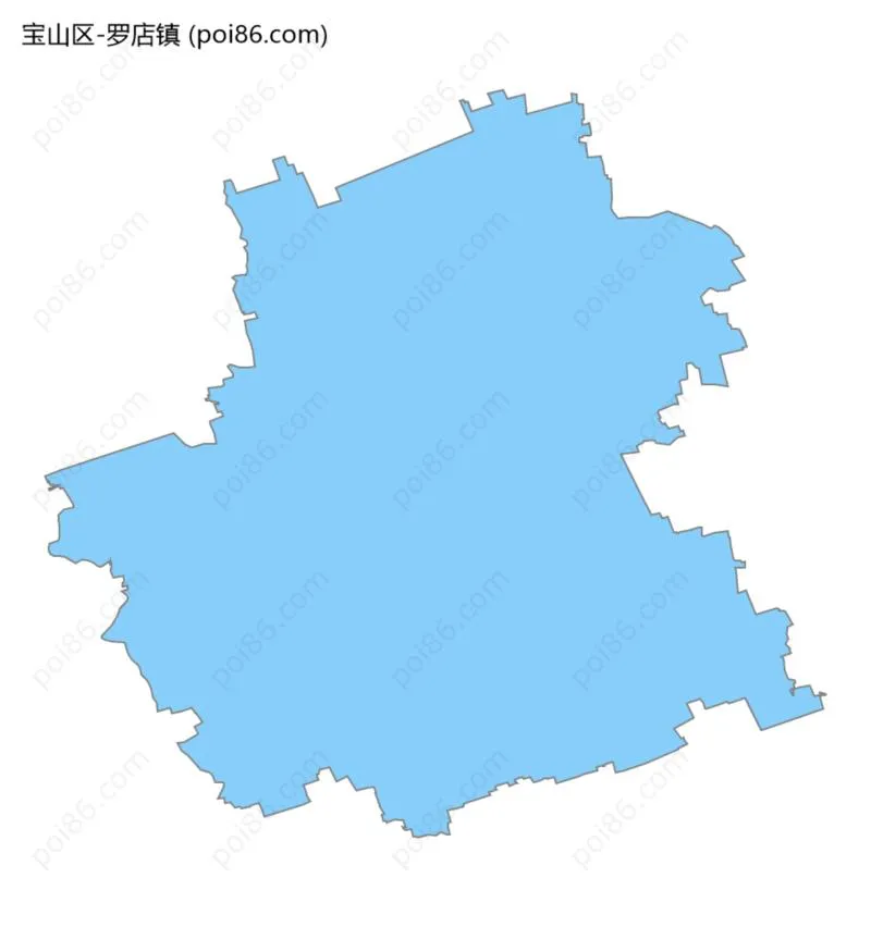 罗店镇边界地图