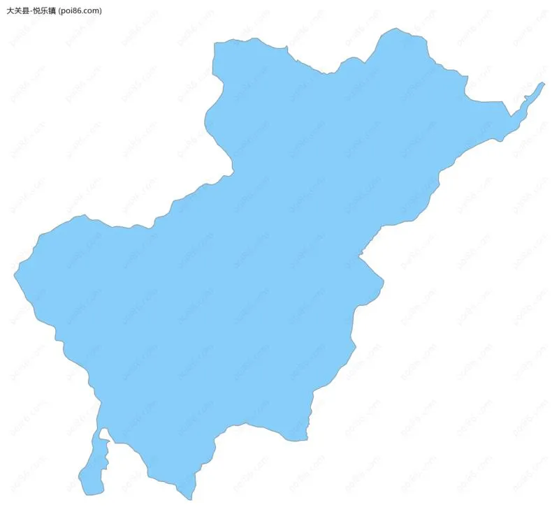 悦乐镇边界地图