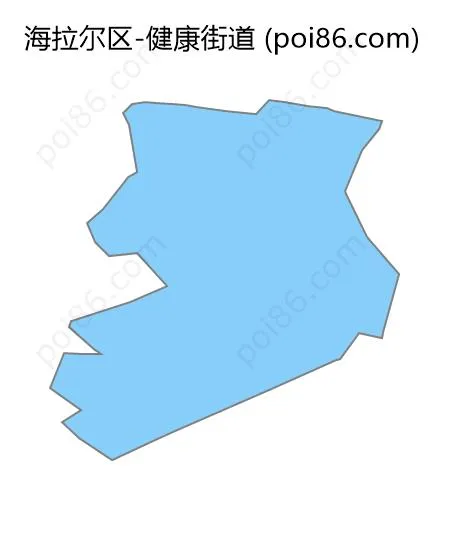 健康街道边界地图