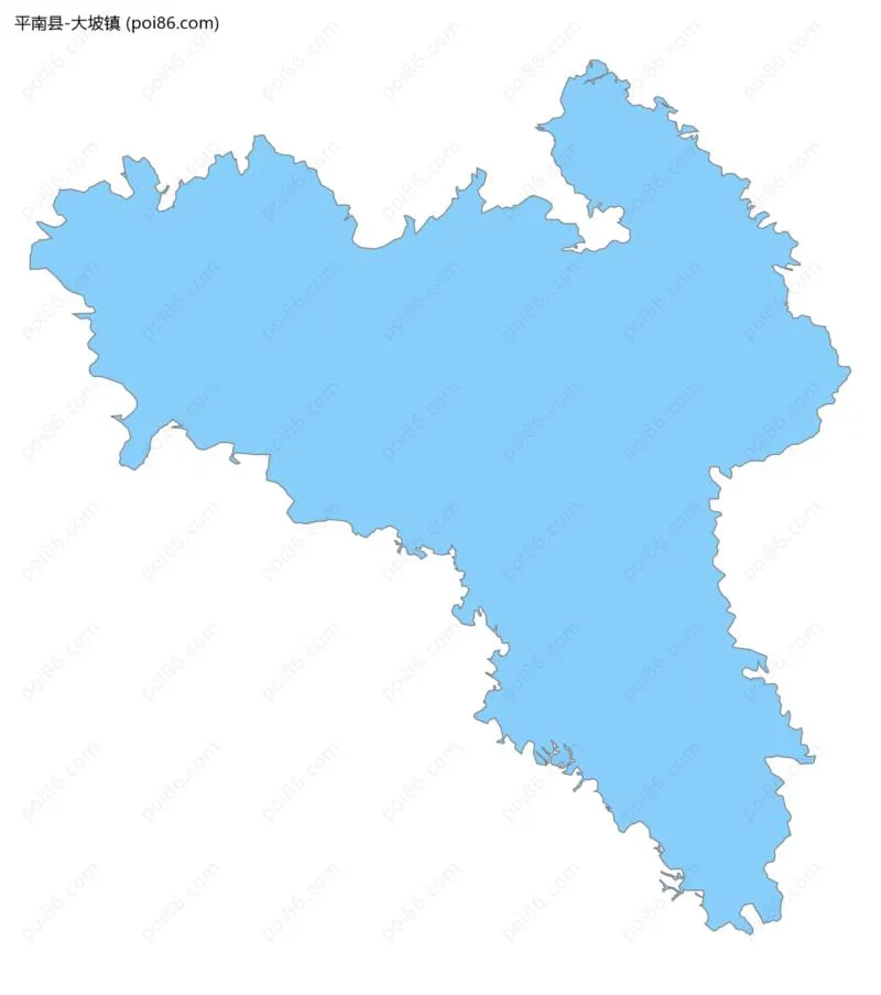 大坡镇边界地图