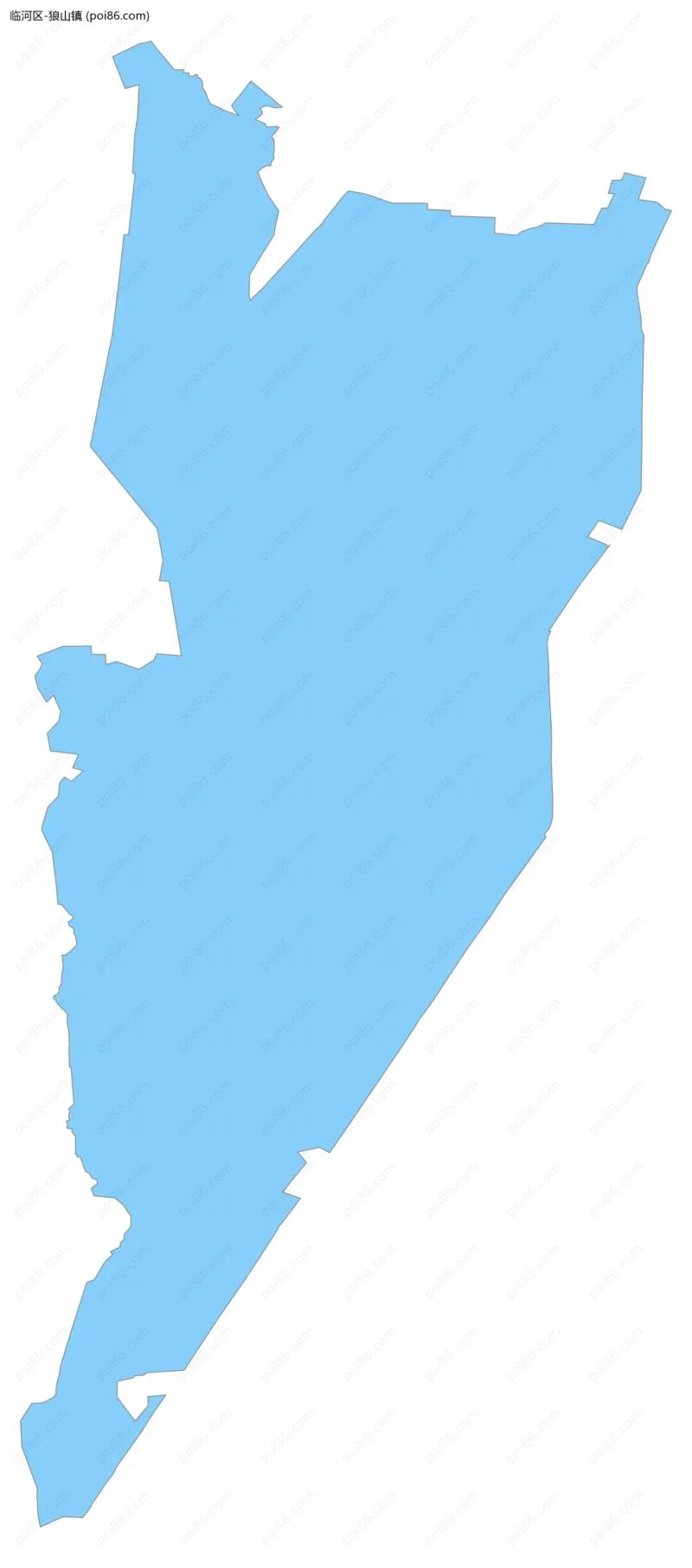 狼山镇边界地图