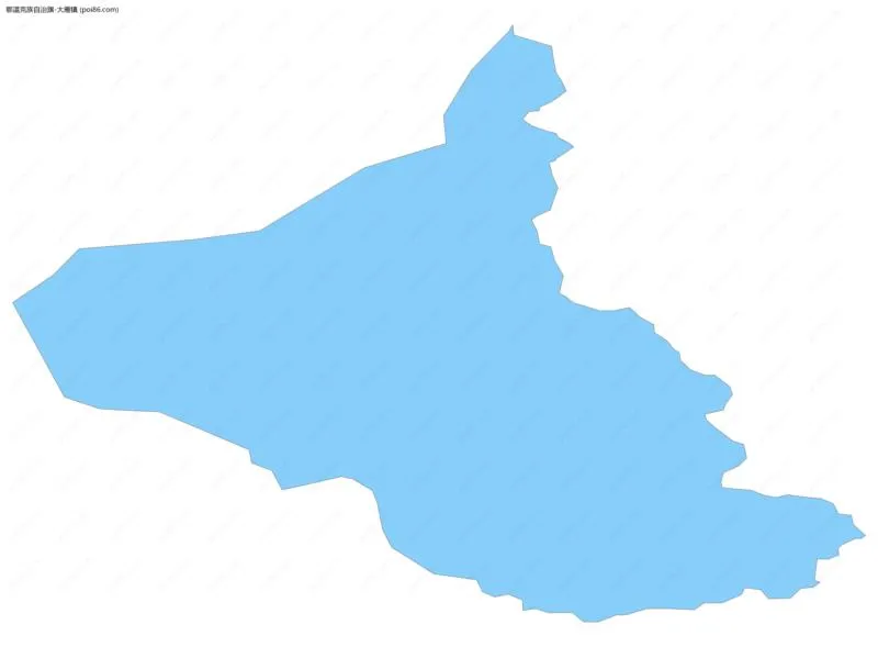 大雁镇边界地图