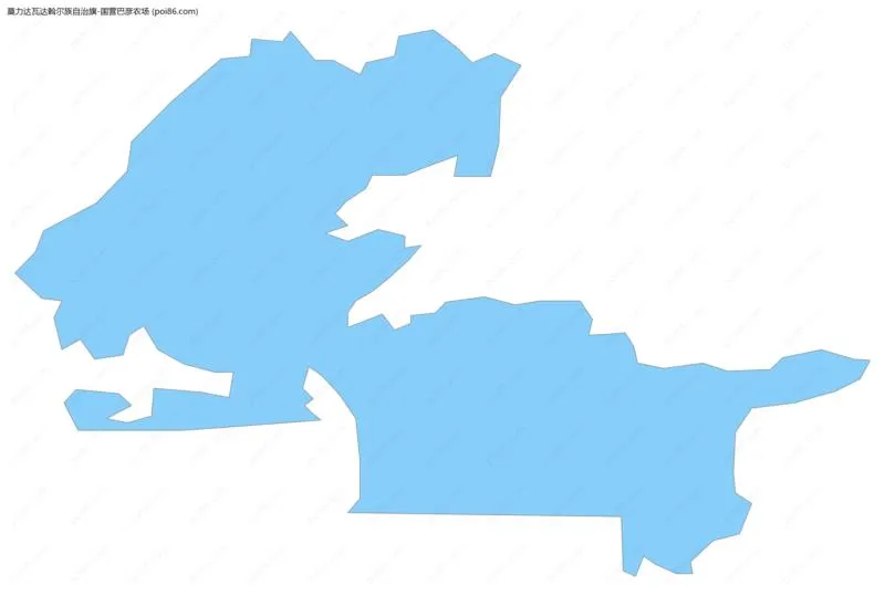 国营巴彦农场边界地图