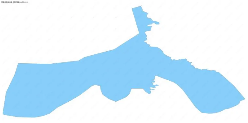 伊敏河镇边界地图