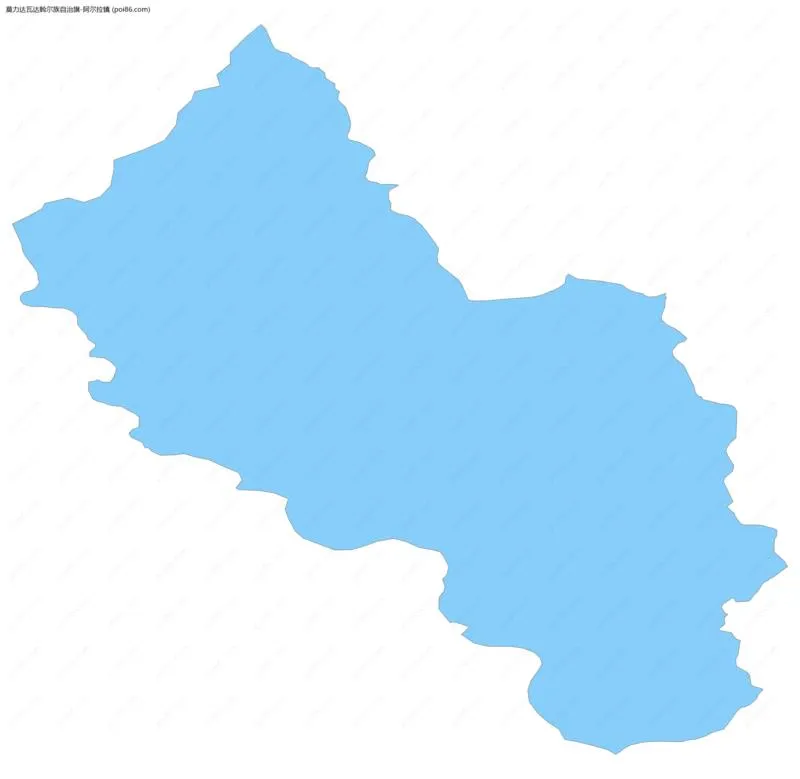 阿尔拉镇边界地图