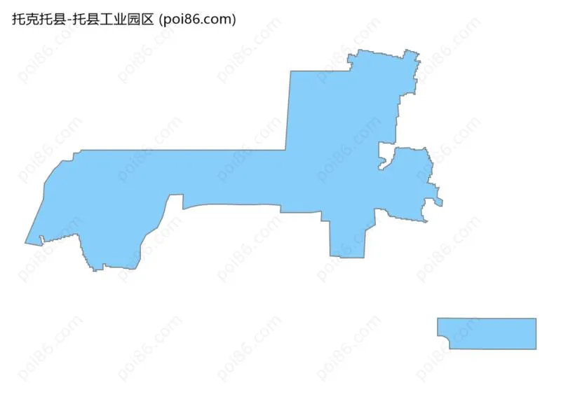 托县工业园区边界地图
