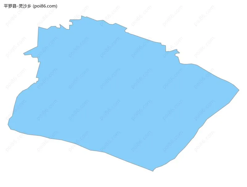 灵沙乡边界地图