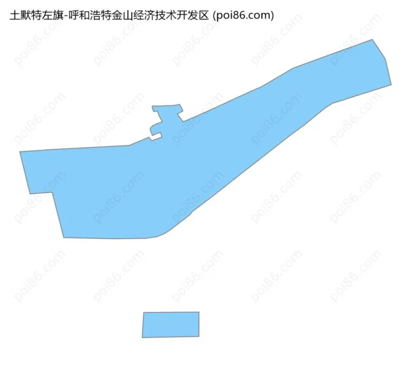 呼和浩特金山经济技术开发区边界地图