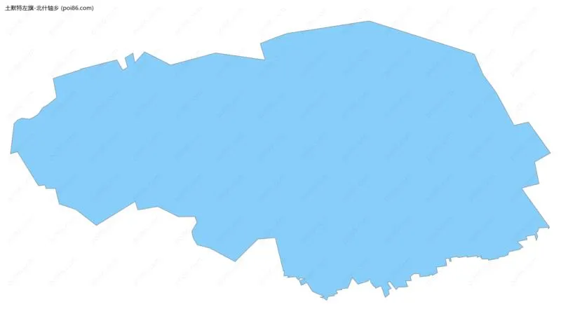 北什轴乡边界地图