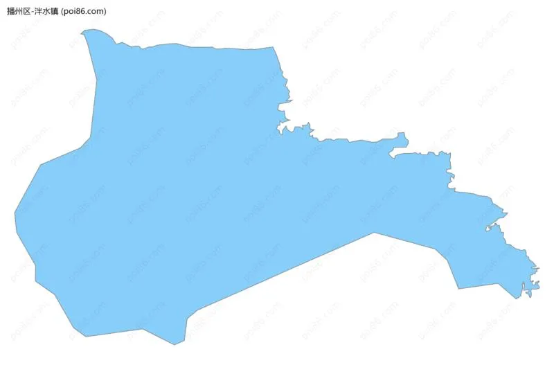 泮水镇边界地图