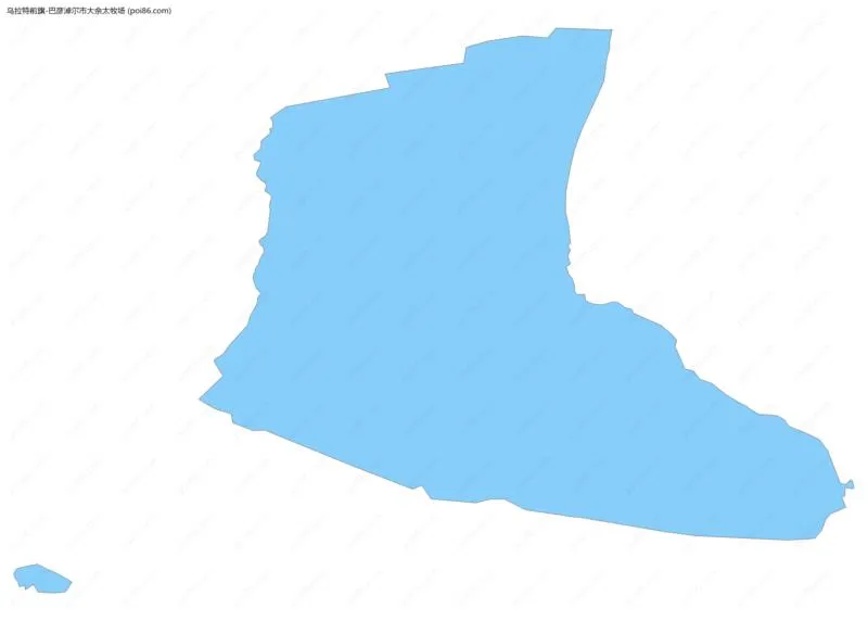 巴彦淖尔市大佘太牧场边界地图