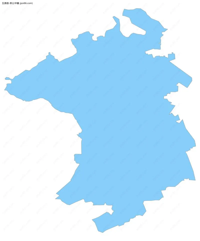 新公中镇边界地图