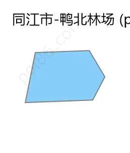 鸭北林场边界地图