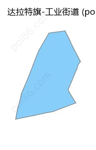 工业街道边界地图