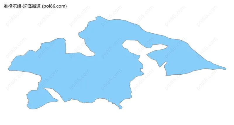 迎泽街道边界地图